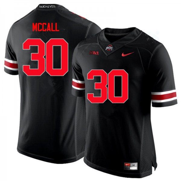 Ohio State Buckeyes #30 Demario McCall Men Embroidery Jersey Black